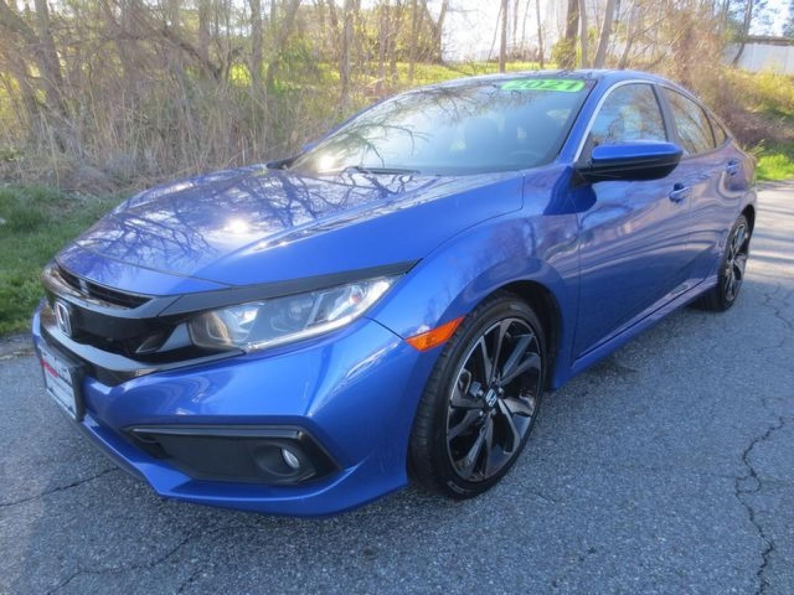 2021 Blue /Black Honda Civic LX (2HGFC2F86MH) with an 2.0L 4cyl engine, Automatic transmission, located at 270 US Route 6, Mahopac, NY, 10541, (845) 621-0895, 41.349022, -73.755280 - Photo #0